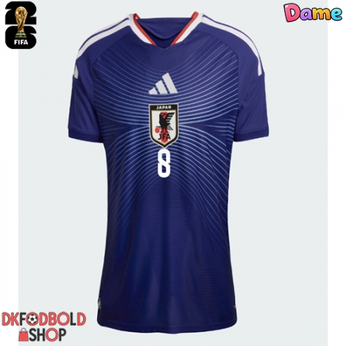 Japan Takumi Minamino #8 Hjemmebanetrøje Dame VM 2026 Kort ærmer